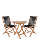 Carrick Table and Chair Set - Black