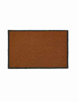 Doormat with Charcoal Border Small Natural
