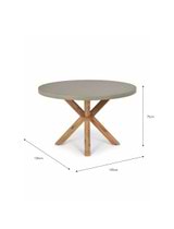 Burford Round Dining Table - Natural
