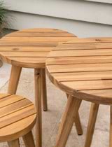 Cottenham Side Tables Set of 3 Natural