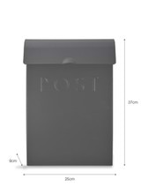 Original Post Box - Charcoal