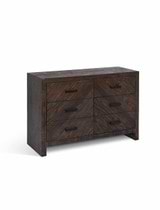 Fawley Chevron Chest of Drawers - Antique Brown
