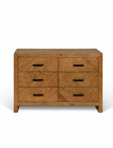 Fawley Chevron Chest of Drawers - Natural