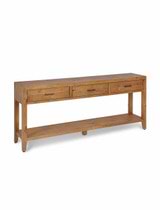 Ashwell Console Table 3 Drawer Natural