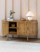 Ashwell Curved Sideboard Natural