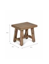 Chilford Solid Wood Stool Side Table
