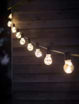 Festoon Classic Lights - Black - 10 Bulbs