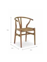 Chilthorne Wishbone Dining Chair | Set of 2 | Natural