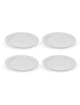 Set of 4 Overton Dinner Plate - White