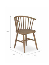 Landrake Curved Back Dining Chair | Set of 2 | Natural