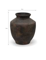 Portesham Vase Large Antique Brown