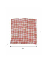 Set of 4 Oaksey Checked Napkin - Rust