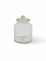 Coombe Ribbed Storage Jar Clear - Medium