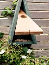 Littleworth Bird House | Olive Green | Pine Wood