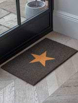Charcoal Star Doormat - Small