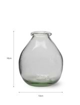 Vernham Recycled Glass Teardrop Vase Small