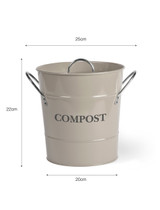 3.5L Compost Bucket - Clay