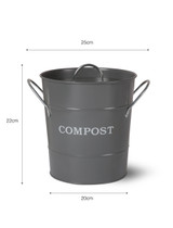 3.5L Compost Bucket - Charcoal