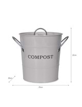 3.5L Compost Bucket - Chalk