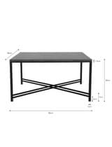 Oxford Coffee Table - Black Marble