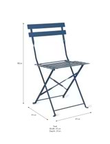 Pair of Bistro Chairs - Cove Blue