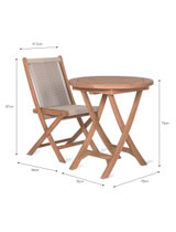 Carrick Table & Chair Set - Natural - Teak