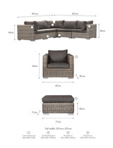Marden Corner Sofa Set - PE Rattan