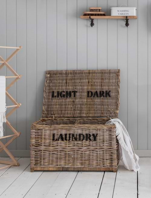 Bembridge Dark & Lights Laundry Chest Natural