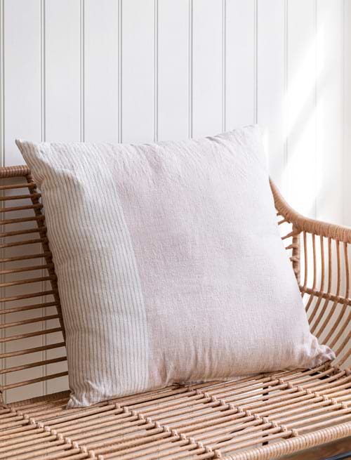 Alderley Cushion Cover 60x60 in Sand - Linen