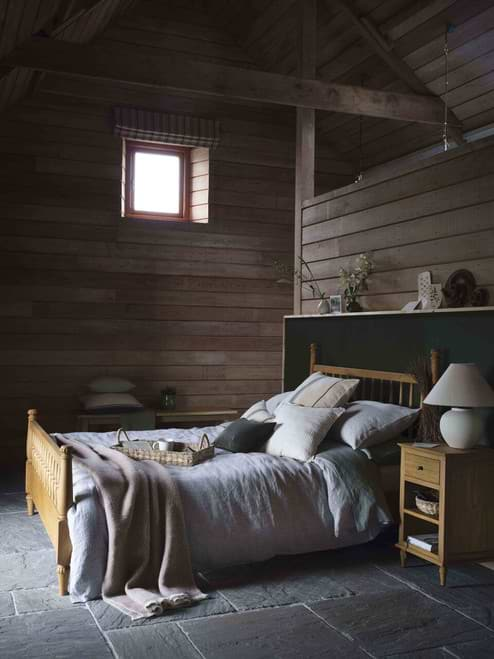 Barton King Bed | Natural | Wood