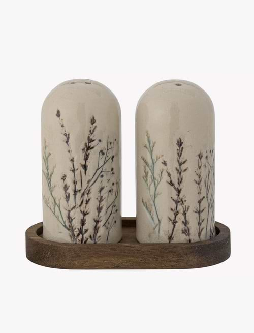 Bea Salt & Pepper Shaker Set | Stoneware | Natural