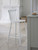 Spindle Bar Stool - Lily White