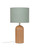Kingsbury Oak Table Lamp - Thistle Green
