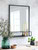 Sapperton Rectangular Mirror with Shelf - Black