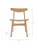 Longcot Dining Chairs Set of 2 Natural