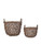 Tangled Weave Baskets - Set of 2 - Natural - Rattan