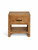 Fawley Chevron Bedside Table - Natural