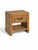 Fawley Chevron Bedside Table - Natural