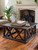 Oxhill Square Coffee Table - Antique Brown