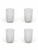 Set of 4 Northmoor Ribbed Tall Tumblers - Clear - Tall