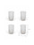 Northmoor Ribbed Tall Tumblers | Set of 4 | Glass