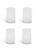 Set of 4 Fonthill Tall Tumbers - Clear - Tall