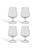Set of 4 Ibstone Wine Glass - Clear