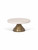Brompton Marble Cake Stand Antique Brass Finish