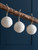 Set of 3 Southwold Round Baubles - Warm White