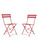 Pair of Bistro Chairs - Pomegranate