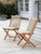 Carrick Foldable Chairs - Set of 2 - Natural - Teak