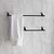 Adelphi Towel Rail Small Black
