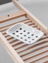 Enamel Soap Dish White