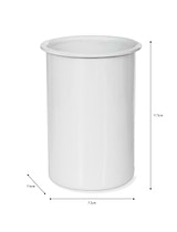Enamel Toothbrush Holder White